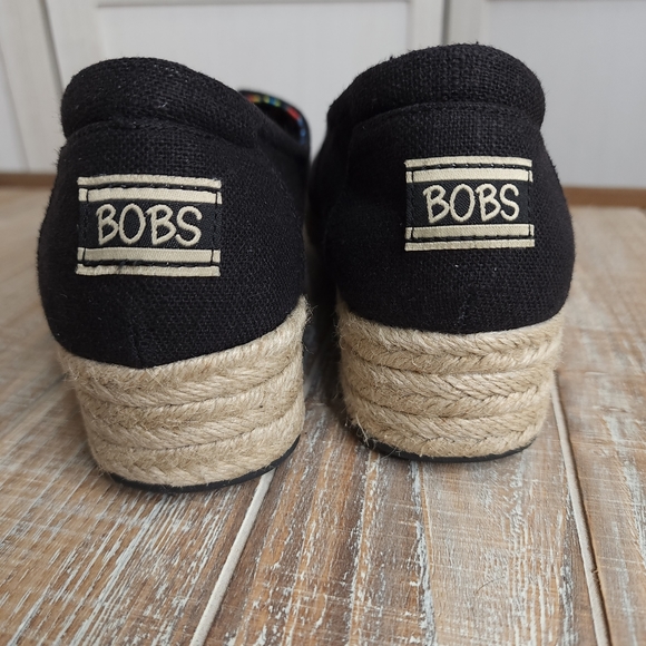 Bobs From Skechers Woman’s Black Espadrille. Size 8 1/2 - Picture 5 of 13